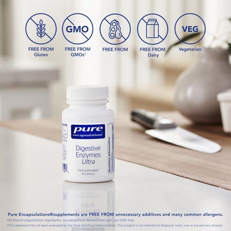 Pure Encapsulations社 Digestive Enzymes Ultraサプリメント180粒