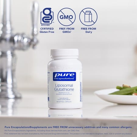 pure encapsulations - liposomal glutathione | | Pure Encapsulations Size:180CT ghk-cu peptide injection before Vios Pharmacy